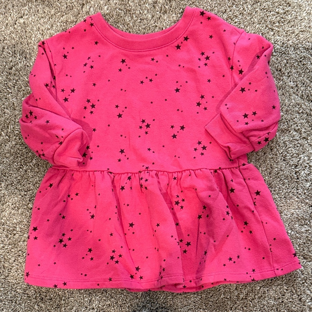 GAP Pink Starry Sweater Dress